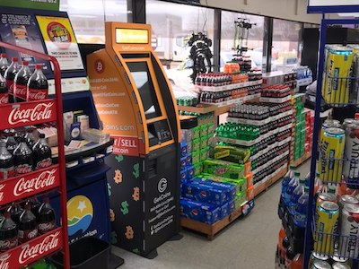 Getcoins - Bitcoin ATM - Inside of Shell in Matthews, North Carolina