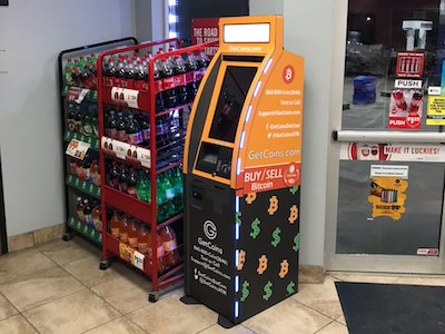 Getcoins - Bitcoin ATM - Inside of Marathon in Sellersburg, Indiana