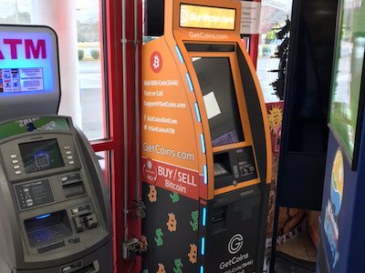 Getcoins - Bitcoin ATM - Inside of Shell in Charlotte, North Carolina