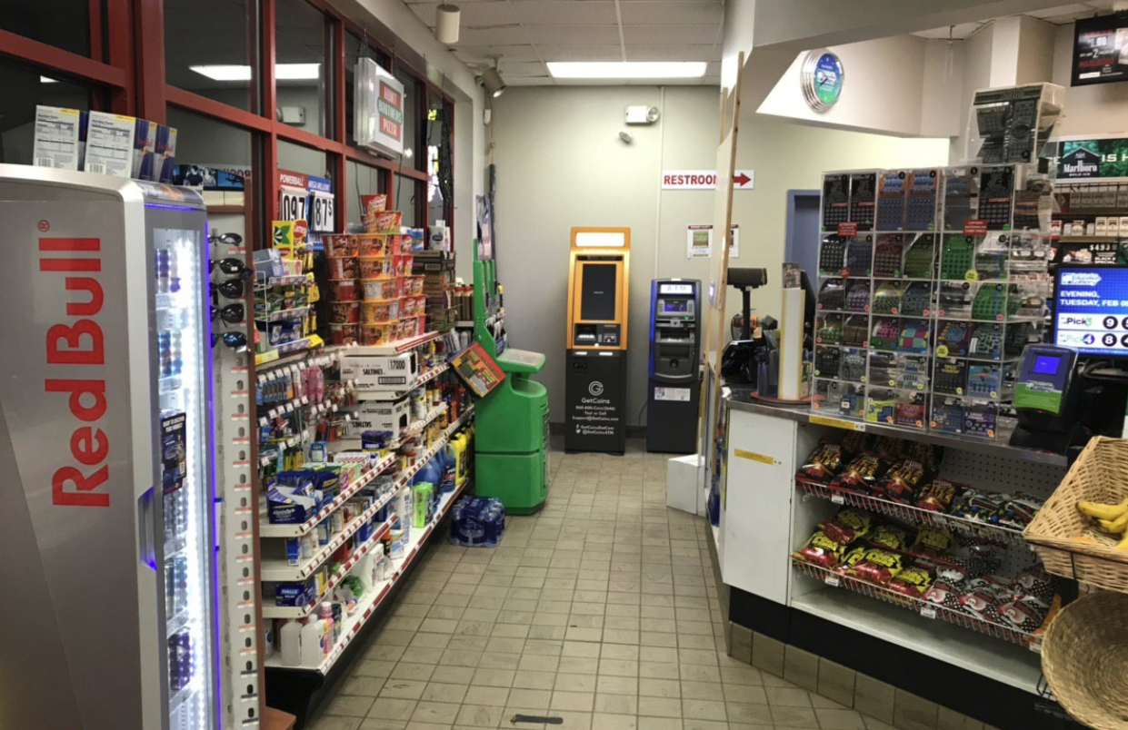 Getcoins - Bitcoin ATM - Inside of Shell in Fort Mill, South Carolina