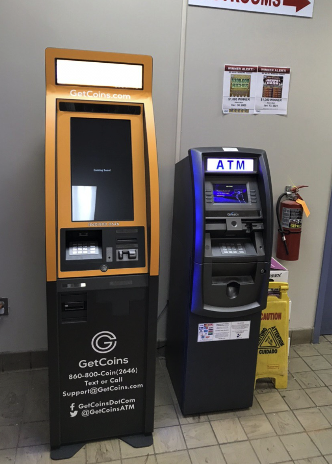 Getcoins - Bitcoin ATM - Inside of Shell in Fort Mill, South Carolina