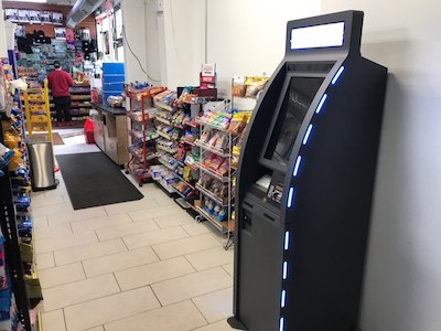 Getcoins - Bitcoin ATM - Inside of Marathon in Berwyn, Illinois