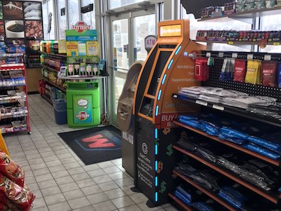 Getcoins - Bitcoin ATM - Inside of Marathon in Indianapolis, Indiana