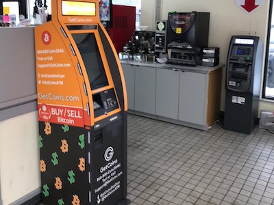 Getcoins - Bitcoin ATM - Inside of Mobil in North Olmsted, Ohio