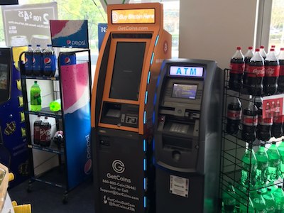 Getcoins - Bitcoin ATM - Inside of Shell in Richmond, Virginia