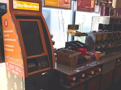 Getcoins - Bitcoin ATM - Inside of Mobil/Circle K  in Ellicott City, Maryland