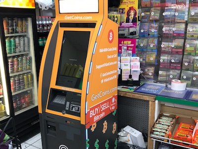 Getcoins - Bitcoin ATM - Inside of BP in Pikesville, Maryland