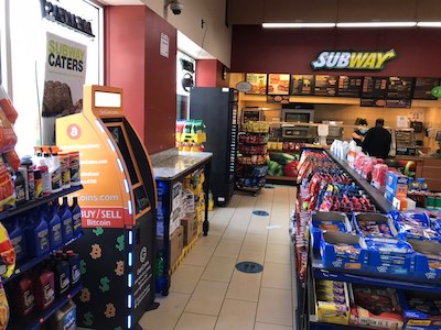 Getcoins - Bitcoin ATM - Inside of Sunoco in Temple Hills, Maryland