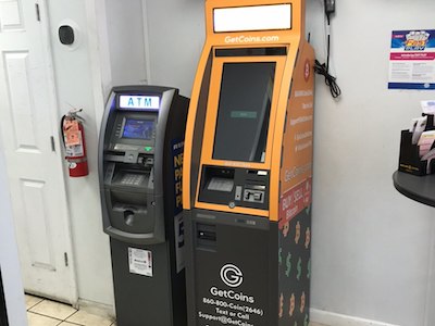 Getcoins - Bitcoin ATM - Inside of Shell in Lanham, Maryland