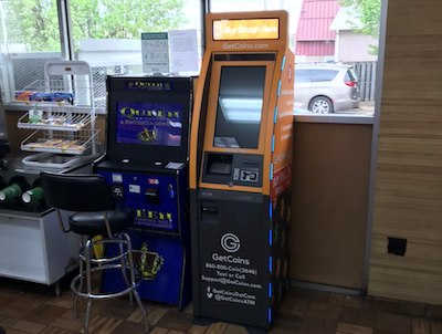 Getcoins - Bitcoin ATM - Inside of Shell in Culpeper, Virginia