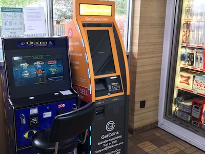 Getcoins - Bitcoin ATM - Inside of Shell in Culpeper, Virginia