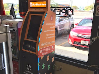 Getcoins - Bitcoin ATM - Inside of 76 Gas in Fredericksburg, Virginia