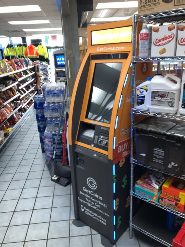 Getcoins - Bitcoin ATM - Inside of BP in Warren, Michigan