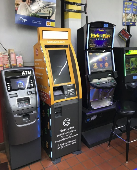 Getcoins - Bitcoin ATM - Inside of Shell in Lithia Springs, Georgia