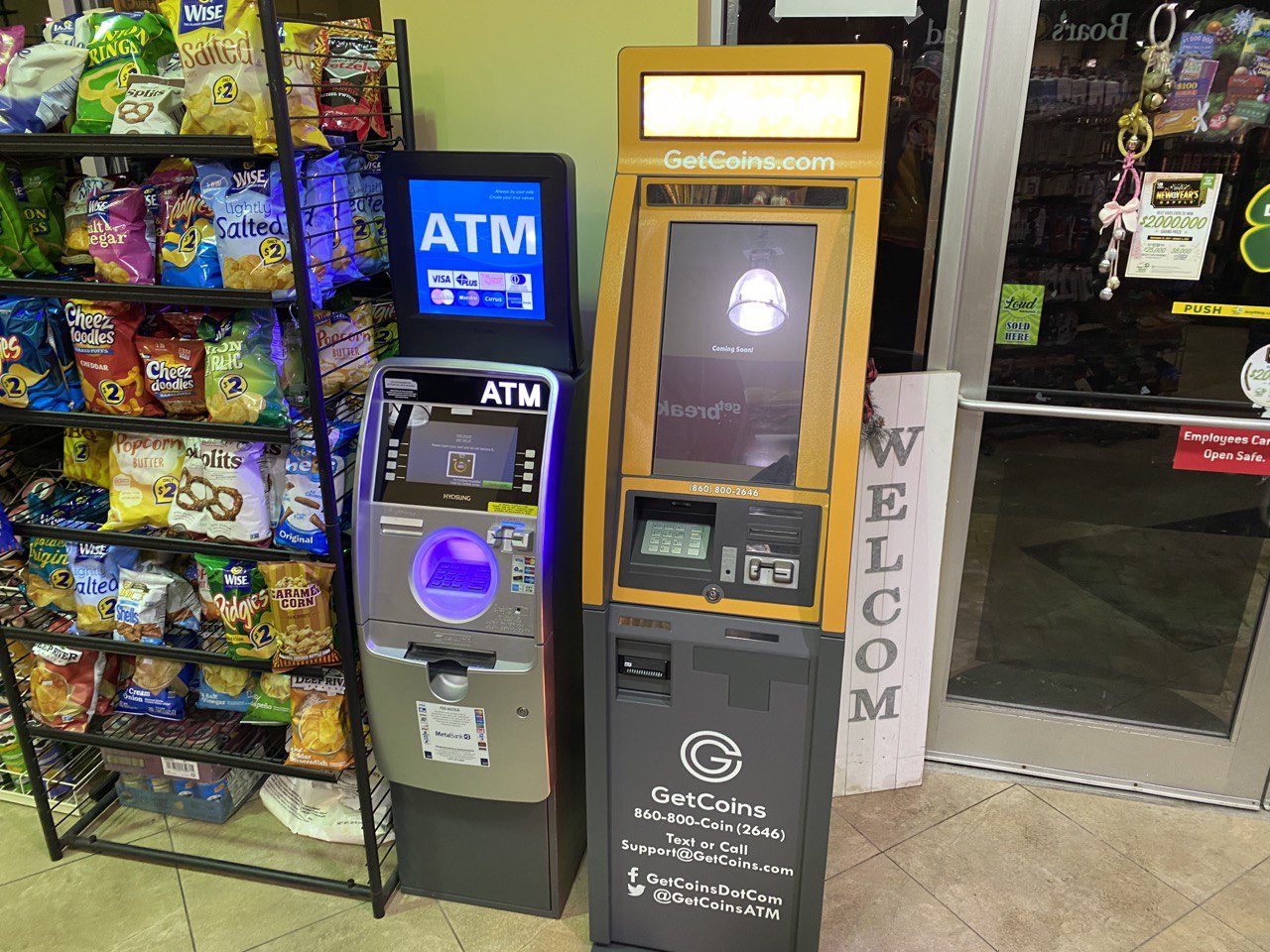 Getcoins - Bitcoin ATM - Inside of Fuel 4  in Butler, New Jersey