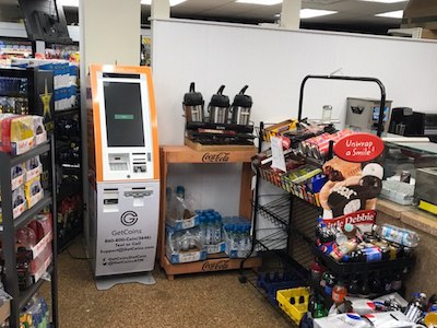 Getcoins - Bitcoin ATM - Inside of Sunoco in Akron, Ohio