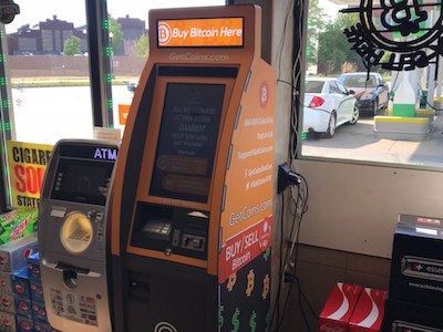 Getcoins - Bitcoin ATM - Inside of BP in Whiting, Indiana