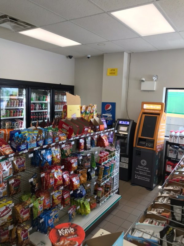 Getcoins - Bitcoin ATM - Inside of BP in Wilmington, Illinois