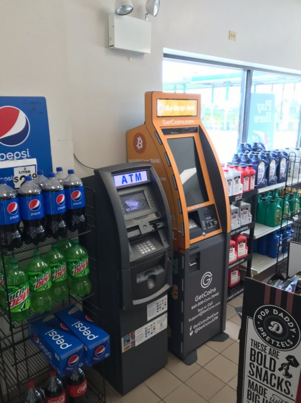 Getcoins - Bitcoin ATM - Inside of BP in Wilmington, Illinois