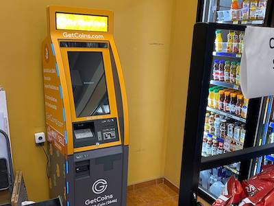 Getcoins - Bitcoin ATM - Inside of Shell in Annapolis, Maryland