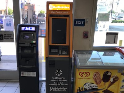 Getcoins - Bitcoin ATM - Inside of ARCO in Compton, California