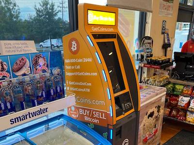 Getcoins - Bitcoin ATM - Inside of Shell in Alexandria, Virginia