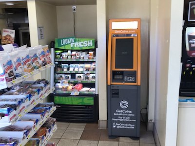 Getcoins - Bitcoin ATM - Inside of ARCO in Lawndale, California