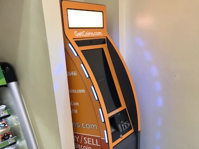 Getcoins - Bitcoin ATM - Inside of ARCO in Lawndale, California