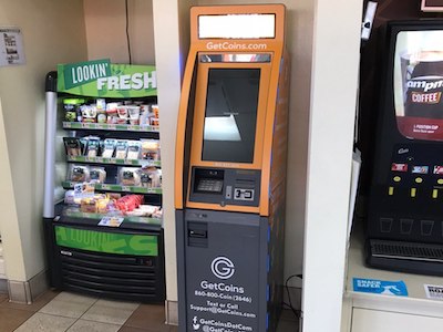 Getcoins - Bitcoin ATM - Inside of ARCO in Lawndale, California