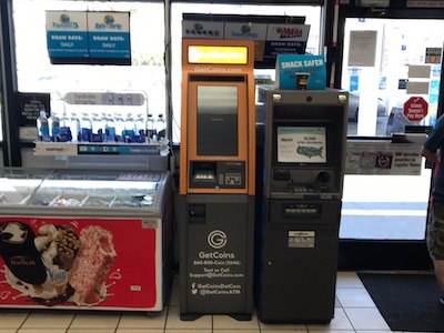 Getcoins - Bitcoin ATM - Inside of ARCO in Culver City, California