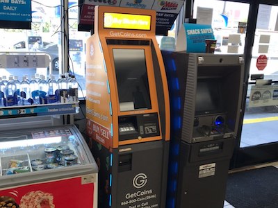 Getcoins - Bitcoin ATM - Inside of ARCO in Culver City, California