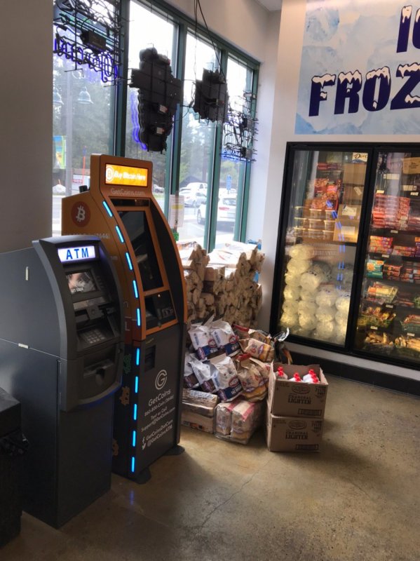 Getcoins - Bitcoin ATM - Inside of Liquor Store in South Lake Tahoe, California
