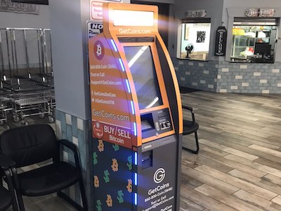 Getcoins - Bitcoin ATM - Inside of Patio Laundry in Peachtree Corners, Georgia