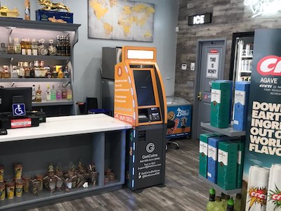 Getcoins - Bitcoin ATM - Inside of Primarily Wines, Spirits, and Liquor in Woodland Hills, California