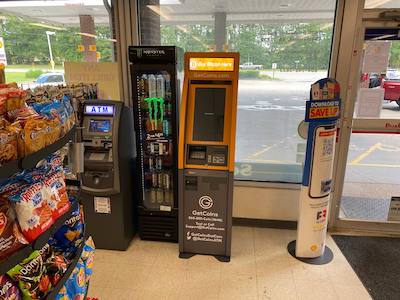 Getcoins - Bitcoin ATM - Inside of Shell in Chesterfield, Virginia
