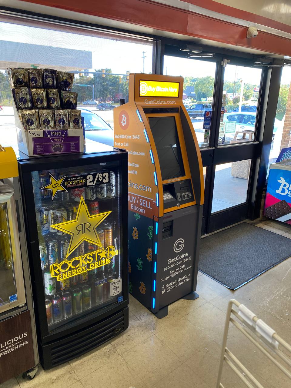 Getcoins - Bitcoin ATM - Inside of BP in North Chesterfield, Virginia