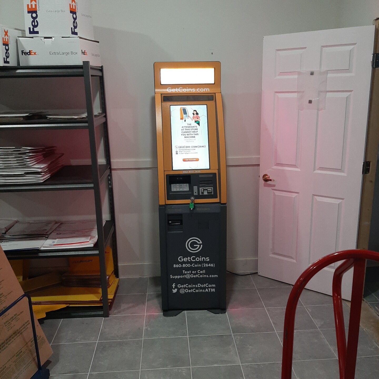 Getcoins - Bitcoin ATM - Inside of Mail Depot in Omaha, Nebraska