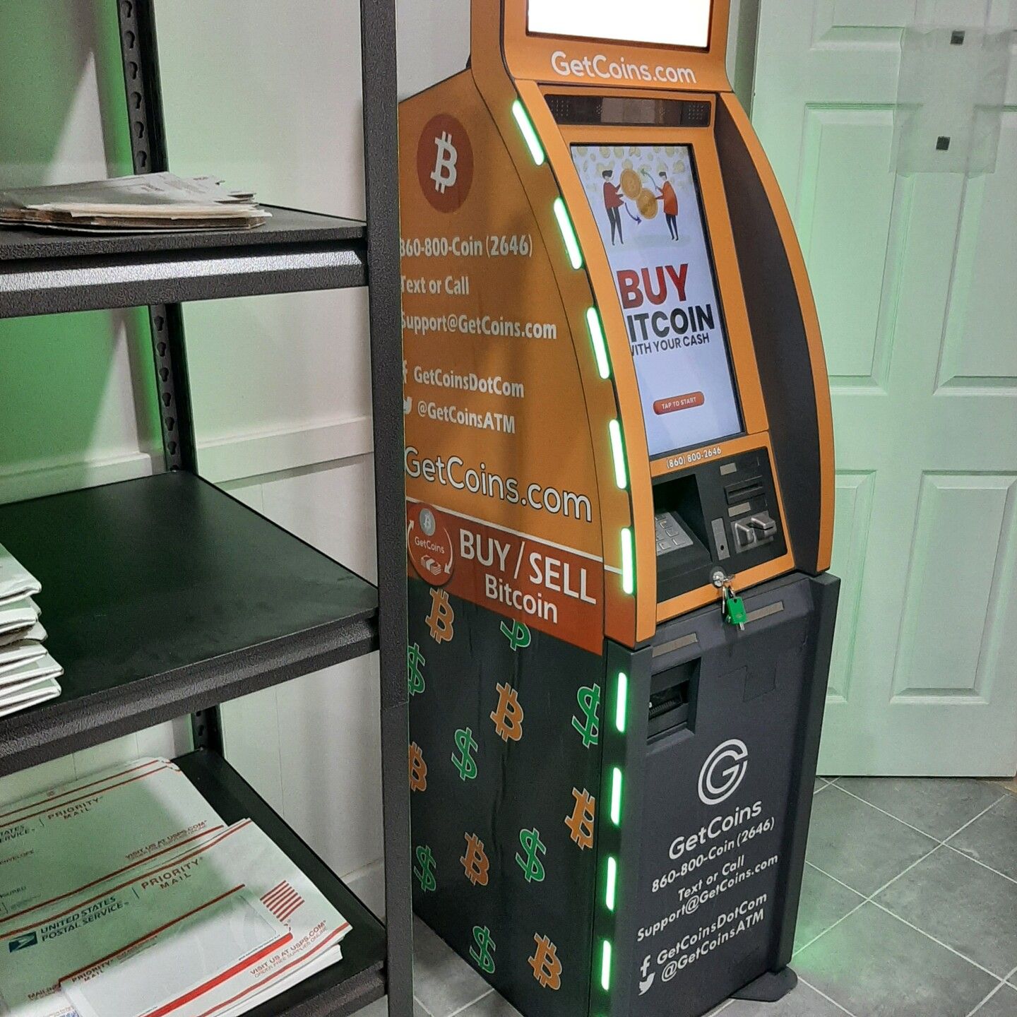 Getcoins - Bitcoin ATM - Inside of Mail Depot in Omaha, Nebraska