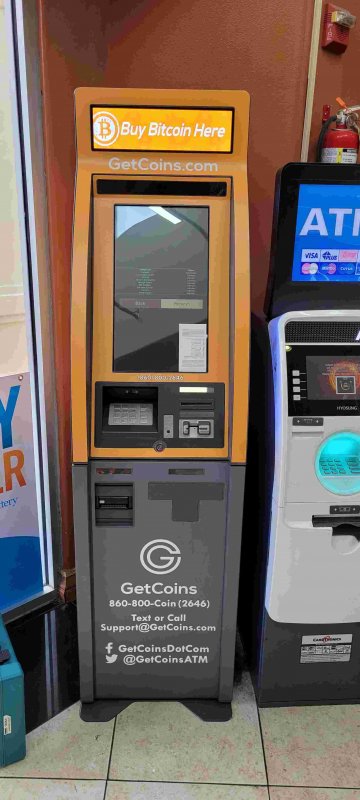 Getcoins - Bitcoin ATM - Inside of 76 Gas in Oxnard, California