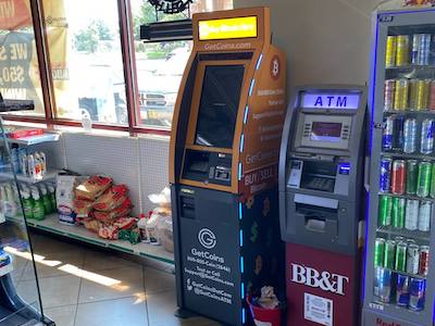 Getcoins - Bitcoin ATM - Inside of Exxon in Bowie, Maryland