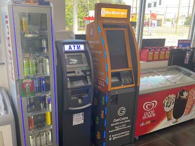 Getcoins - Bitcoin ATM - Inside of Shell in Oxon Hill, Maryland