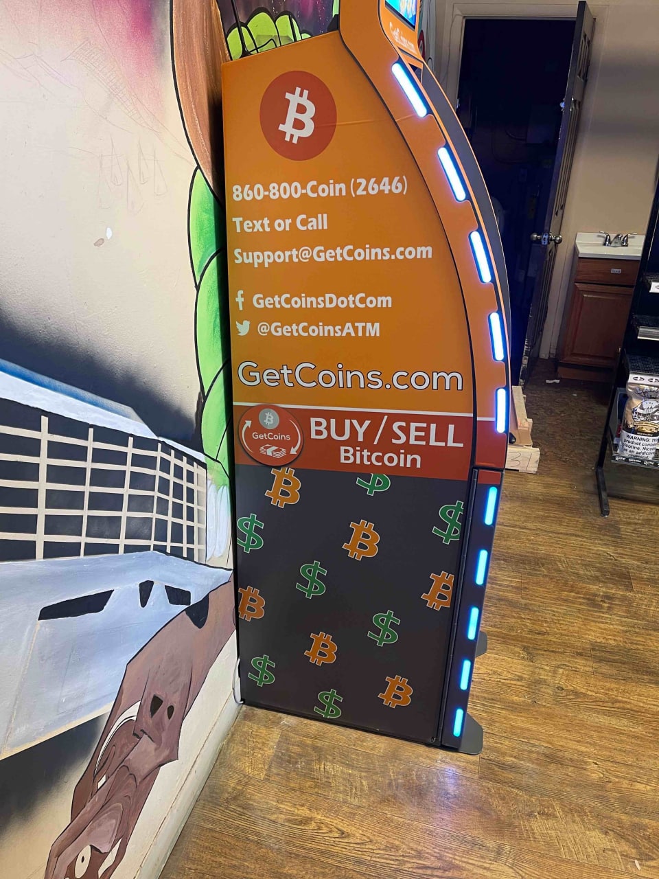 Getcoins - Bitcoin ATM - Inside of Tobacco Accessories & Gifts in Billings, Montana