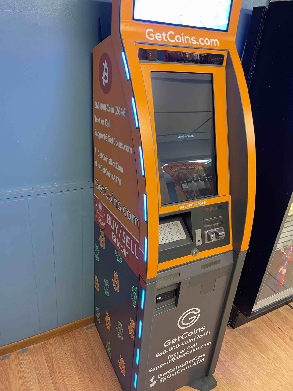Getcoins - Bitcoin ATM - Inside of Tobacco Gifts & Accessories in Billings, Montana