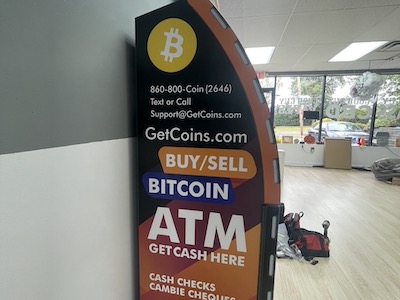 Getcoins - Bitcoin ATM - Inside of Good Guy Vapes in Trenton, New Jersey