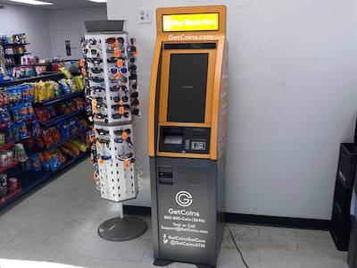 Getcoins - Bitcoin ATM - Inside of  Exxon in Emmitsburg, Maryland