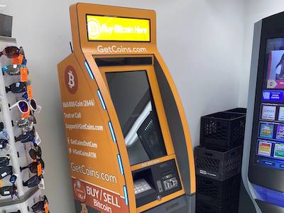 Getcoins - Bitcoin ATM - Inside of  Exxon in Emmitsburg, Maryland