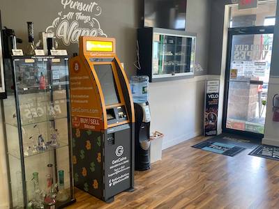 Getcoins - Bitcoin ATM - Inside of Good Guy Vapes in Flemington, New Jersey