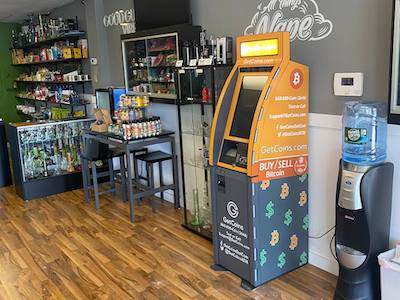 Getcoins - Bitcoin ATM - Inside of Good Guy Vapes in Flemington, New Jersey