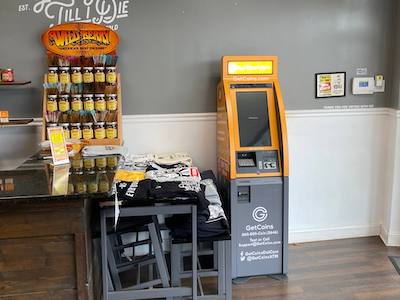 Getcoins - Bitcoin ATM - Inside of Good Guy Vapes in North Plainfield, New Jersey