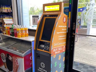 Getcoins - Bitcoin ATM - Inside of Sunoco in Mitchellville, Maryland